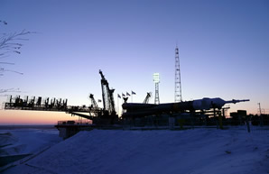 Запуск космическо корабля Союз ТМА-03М